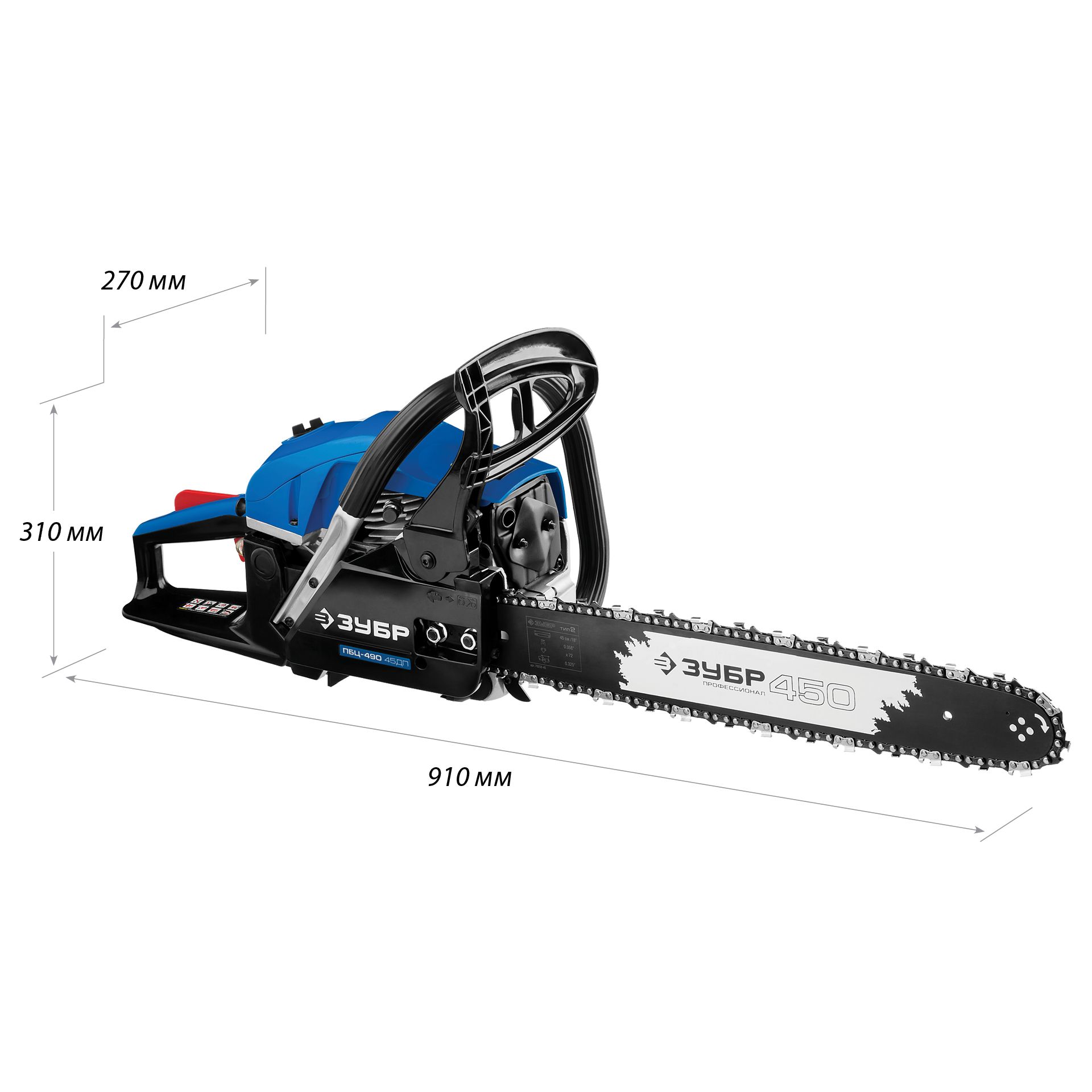 Бензопила ПБЦ-490 45ДП