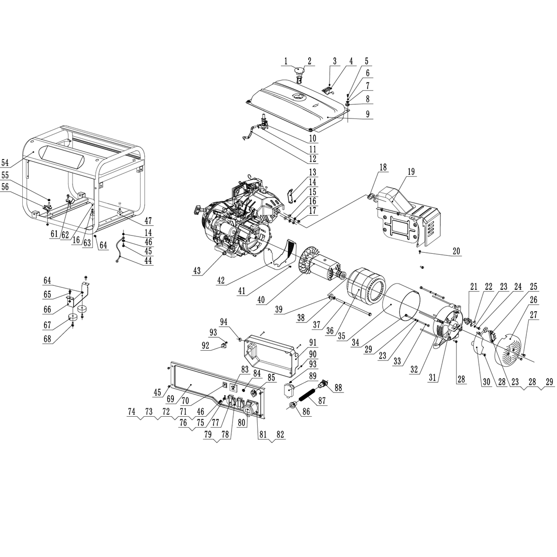 Генератор бензиновый ЗЭСБ-6200
