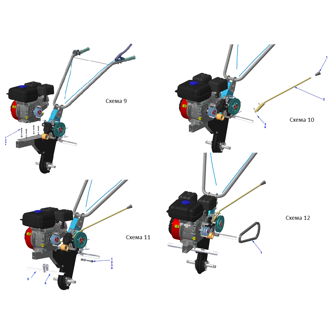 Мотоблок бензиновый GT-330 L