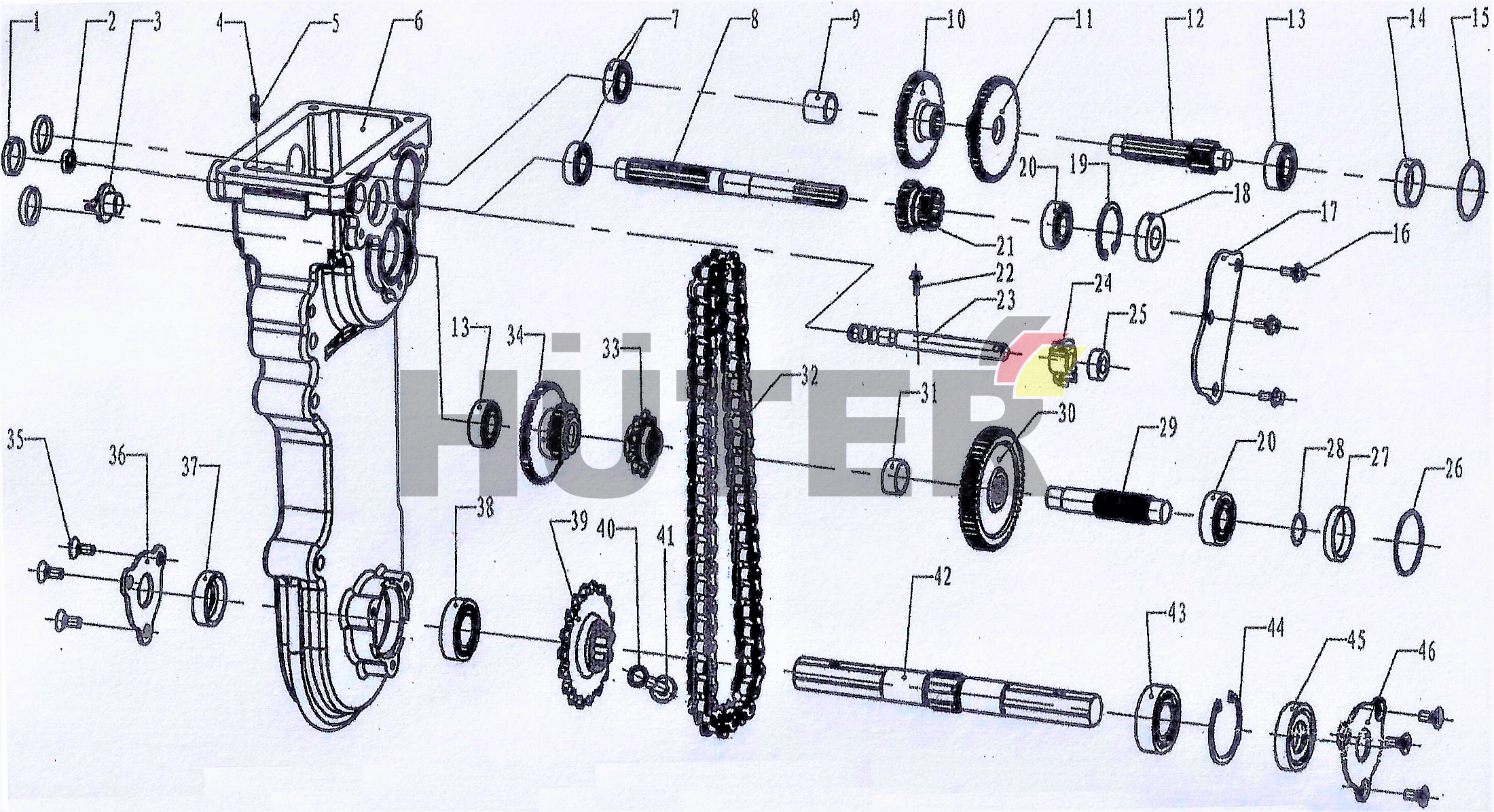 Коробка передач YAH 70/5/12