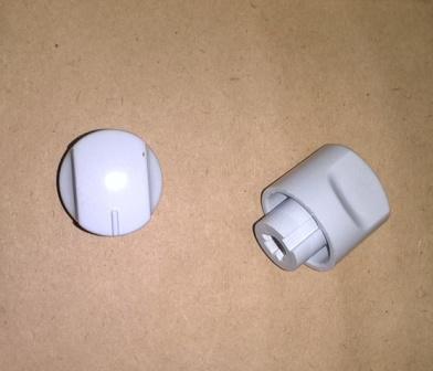 KNOB POLAR WHITE